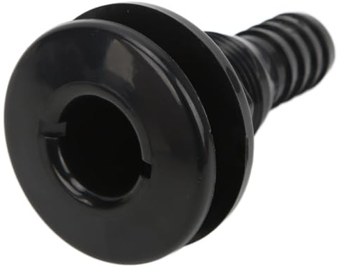 Scupper Bootablass 0,75 Zoll ABS-Kunststoff-Schlauchkupplung durch den Rumpf (Schwarz)