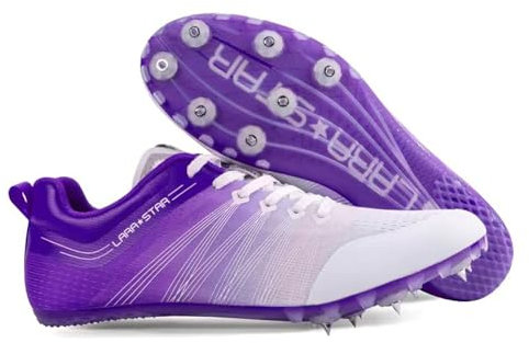 Farbverlaufssneaker Leichtathletik Spikes Schuhe Test Kinder Herren Damen Mittelstrecken Laufschuhe 7 Nägel Breathable rutschfeste Durable Sneakers Athletics Grip Schuhe Jugendsportschuhe,35-45 EU
