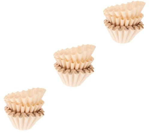 ABOOFAN Lot De 3 Filtres À Café En Papier En Forme De Gâteau Pour 1 À 2 Tasses Résistants Aux Fuites Parfaits Pour Le Café 50 Pièces X 3