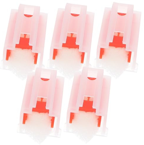 OFFSCH Aguja Aguja Precisa y Fácil de Reemplazar 5 Piezas para Tocadiscos de Plástico Rojo para Reproductores de Vinilo y Giradiscos