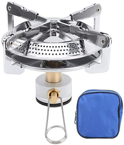 ANKROYU Mini Camping Oven, Stainless Steel Brass Tube Outdoor Stove, Folding Picnic Burner, Mini Gas Stove, Small Gas Burner for Outdoor Camping