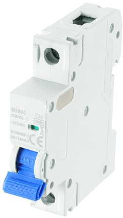 QUARKZMAN Sicherungsautomat 20A, 250V DC Fehlerstrom-Schutzschalter 1-polig Miniaturschutzschalter für DIN-Schiene Leitungsschutzschalter