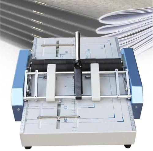 PODEC Grapadora Eléctrica para Libros De Papel, Máquina Plegadora Automática De Libros A3 con 5 Posiciones De Clavos Y Varios Métodos De Procesamiento De Papel, para Oficina Y Escuela