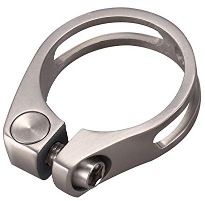 Collier de serrage de selle de vélo, collier de serrage de selle, collier de serrage de tige de selle de vélo de montagne, tige de selle de vélo de route, clip de tube de selle en alliage de titane co