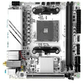 Carte mère B550 AM4 ITX Compatible avec Les processeurs Ryzen R5 4000/5000 DDR4 PCI-E 4.0 B550i