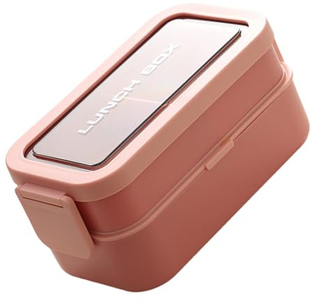 PURPLELILY Boîte à repas moderne de style japonais avec 2 compartiments isothermes, robuste, passe au lave-vaisselle, poignée de transport, boîte à bento unique avec design culturel et esthétique