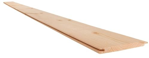 Snowdon Timber Untreated Shiplap Cladding (T) 12mm (W) 120mm (L) 2.4m - 10 Pack