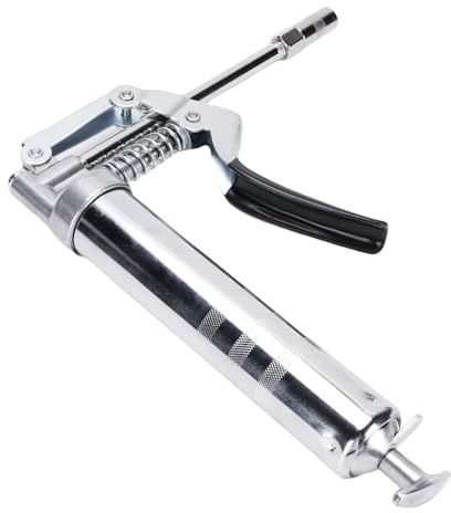 Fabater Compatta per Mini Pompa per Grasso Pompa per Grasso Manuale da 3000 PSI per Cartucce da 3 Once, Iniettore di per Autoveicoli, Portatile in Metallo per Riparazioni/Manutenzione
