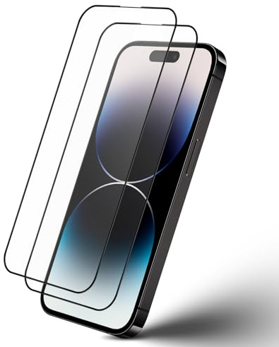 Wonsoso 2 Pezzi Pellicola Opaca per iPhone 14 Pro, Antiriflesso e Anti-Impronte Vetro Temperato Opaco, Vetrino Durezza 9H Anti-Graffio, Facile da Installare, Senza Bolle
