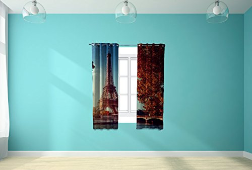 Ready-Made Curtain Eiffel Tower Paris | Several Measures | 1,80 m x 1,40m