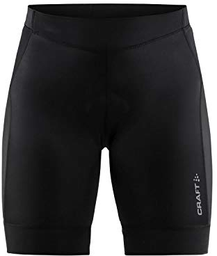 Craft Cadence Short de Cyclisme réfléchissant UPF 50+ pour Femme avec Rembourrage en Peau de Chamois