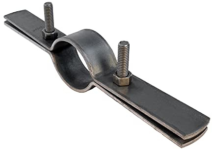 Highcraft DMST-QM06 Riser Clamp Vertical Pipe Hanger for Copper, Iron, CPVC, PEX 6 in. Uncoated Steel, 6