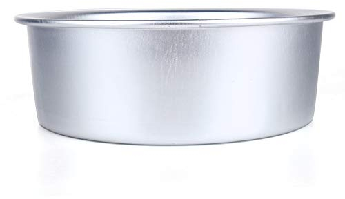 HERCHR Teglie Tonde Teglia da Forno Rotonda,Stampo per Dolci in Alluminio Antiaderente Teglie Rotonde per Torte 24,6×8 cm