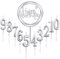 10pcs Number 0-9 Birthday Numeral Cake Candles + 1pcs Letter Happy Birthday Glitter Cake Topper Decoration Cake Number Digital Candles for Birthday Party Wedding
