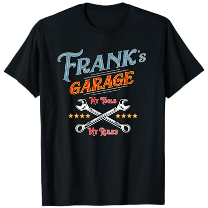 Frank's Garage divertente t-shirt da uomo regalo Maglietta