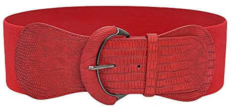 Diyafas Mujer Cinturón Ancho de Cintura Elástico Cinturones de Cincha para Vestido Abrigo Corsé Elástica