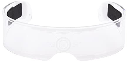 ZCSXK Sunglasses with Visor – Futuristic LED Visor Glasses, Cool 7 Colors Sunglasses with LED Lights, Glasses for Children and Adults with 4 Lighting Modes