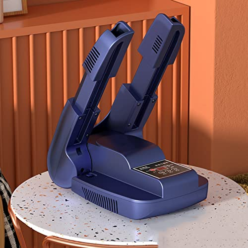 Secador de Zapatos eléctrico Secador de Guantes con termostato Inteligente con Calentador de pies Plegable con Temporizador para Todo Tipo de Zapatos y Guantes, con ozono