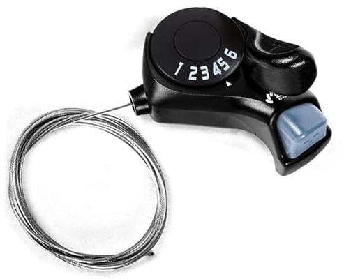 RainFlowwer Bike Shifter SL-TX30-6R, 6 Speed Bike Right Thumb Shift Lever for Mountain City Road Folding Bicycle