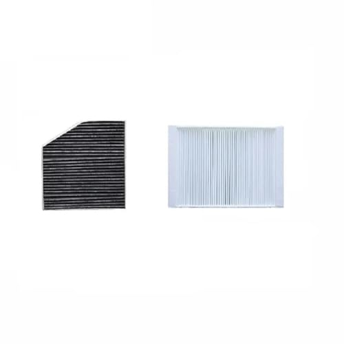 MOTOHIRO Innenraumfilter for Mercedes Benz C-KLASSE W205 A205 C205 S205 Modell 2013–2019, eingebauter externer Klimaanlagenfiltersatz A2058350147 A1668300218 Innenraumluftfilter (Size : 2pcs)