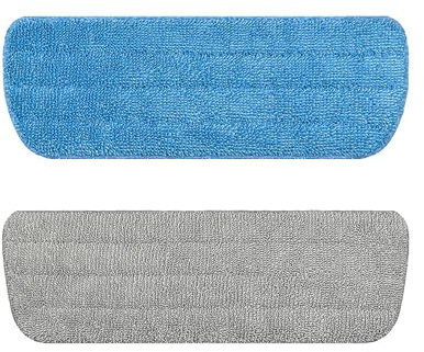 DHWEKU Panno Mocio, 2 Pezzi Panno Pulizia in Microfibra Mop Pad, Panni in Microfibra Lavabili, per Tutti I Mocio Spray & Mocio Reveal Lavabili, Panno di Ricambio per Mocio Riutilizzabili