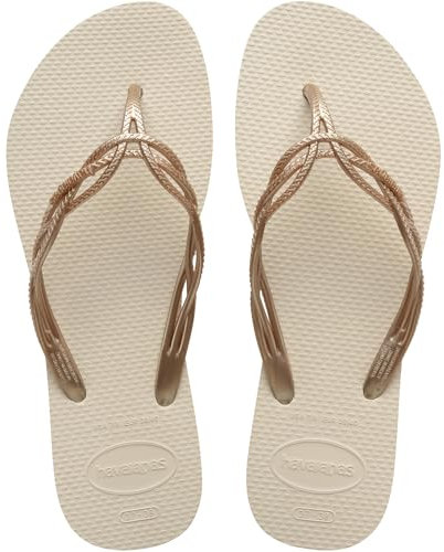 Havaianas Flash Sweet, Damen Flipflop, Beige Straw/Sand/Beige Straw,