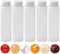FYting Squeeze Flasche, 5 Stück Quetschflasche 300ml,Saucenflasche,BPA Frei, Auslaufsicher mit Automatisch öffnendem und SchließEndem Auslauf, Für Ketchup, Senf, Mayonnaise, OlivenöL (10 Oz)