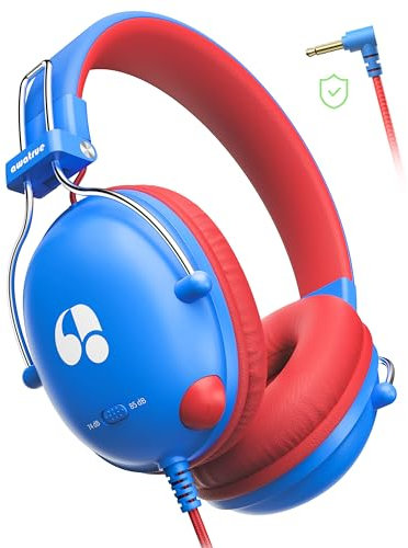 awatrue Kids Headphones, Toddler Headphones with 74/85db Volume Limited, HD Sound, Sturdy Design & Super Light, Over Ear Headphone for iPad/Girls/Boys/Travel/School/Tablet