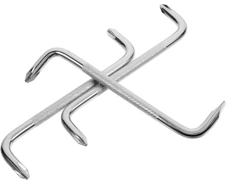 Acier Chrome-vanadium Tournevis Coudé à Double Tête, 3 Pièces