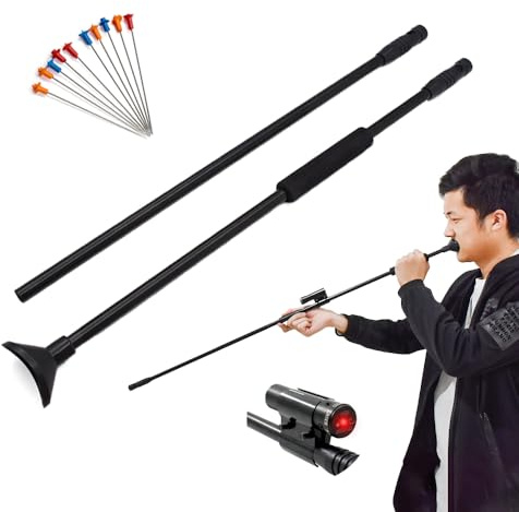 Runzkzy Blasrohr für Erwachsene, 39-Zoll-Blasrohr mit Pfeilen, Blasrohr für Outdoor- und Gartenfreizeit, Blasrohr für Anfänger zum Üben, Stressabbau, Präzises und Leichtes Blasrohr