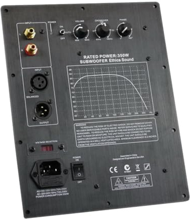 Phyachelo 220 V HiFi Mono 350 W Caisson de Basses Robuste Carte Amplificateur Actif Numérique Pure Système Audio Domestique Prise UE Installation Facile