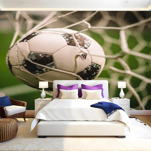 Verde Fotomurales Fútbol americano Papel Tapiz Fotográfico 400x280 cm Tejido No Tejido Decor de la Pared Murales para Salón Dormitorio TV Pared Habitación Niños