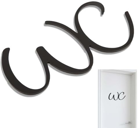 JUGUTA Targhetta Per Wc Cartello Autoadesivo Per Wc, Segno Di Porta Di Toilette Segno Di Toilette Divertente Di Toilette Ospite Adesivo Di Porta Alta Qualità Adesivo Di Toilette