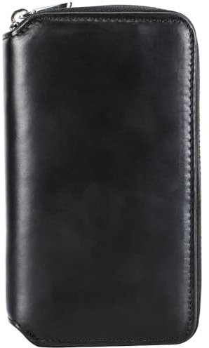 Baluue Uhrenbox Leder 15X3X3.35 Zoll Stoßfestes Reiseetui Mit Weichem Innenfutter Für Outdoor Uhren Organizer Herren Damen