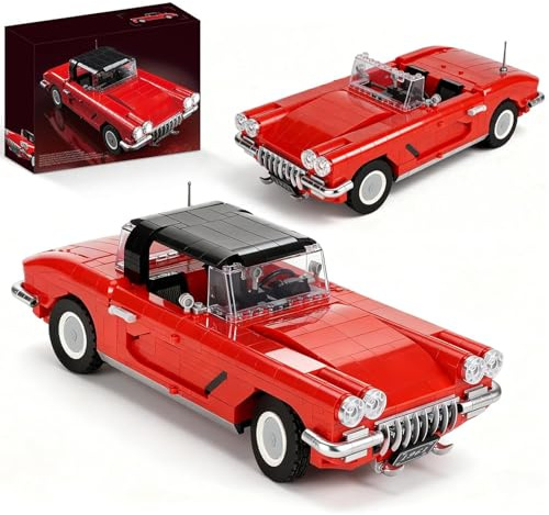 QGGQ Auto Modell bausatz, kompatibel mit Lego, 1285 Teile, abnehmbares Dach, Lenkgestänge, kreatives Bauspielzeug, Halloween-Dekoration für Jugendliche und Erwachsene ab 14 Jahren