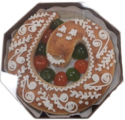 DELICIXIMO - Anguila de Mazapán Artesana de Toledo (350g) - Figura Rellena de Yema con Fruta Confitada - Dulce Gourmet de Almendra - El Capricho Histórico de Castilla