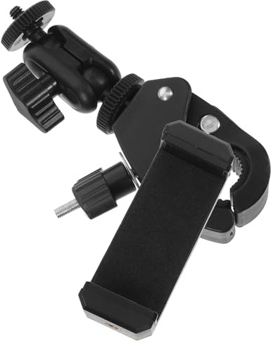 UTHCLO Supporto Rotante Portatile in a Clarinetto e Cellulare Plastica Nero Meccanismo Sgancio Rapido Adatto Musicisti per Uso in Classe e'aperto