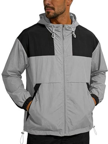 Sun Hoody Herren Sonnenschutz Kapuzenjacke Uv Sommer Dünne Rashguard Wasserdicht Hoodie Uv-Schutz Kapuzenpullover Mit Reissverschluss Kapuzenshirt Atmungsaktives Sweatshirt
