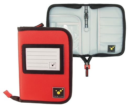 tee-uu DRIVE Organizer DIN A6 (rot und schwarz) (rot)