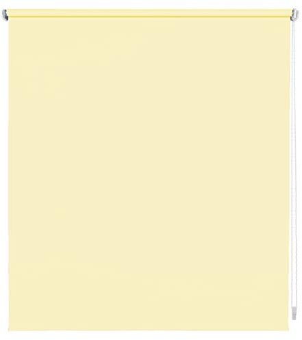 Verdunklungsrollo Fensterrollo mit Bohren lichtundurchlässig Blickdicht B80x H180 cm Stoff Gelb, Sonnenschutz Rollo für Fenster Seitenzugrollo Kettenzugrollo Verdunkelungsrollo