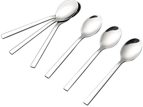 Cadine Set di Cucchiaini da tè in Acciaio INOX, 12 pezzi Cucchiai da Dessert