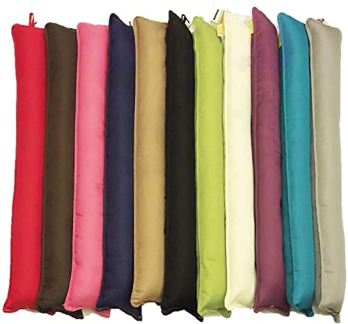 Plain Fabric Draught Excluder Decorative Simple Door or Window Draft Guard, Energy Saver. (Assorted)