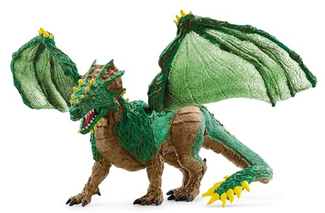 SCHLEICH ELDRADOR Creatures | Dschungeldrache 70791 | detailgetreue Monster Spielfigur mit beweglichen Flügeln | tolles Geschenk für Mädchen und Jungen | Spielzeug ab 7 Jahren | 28 x 17 x 11 cm