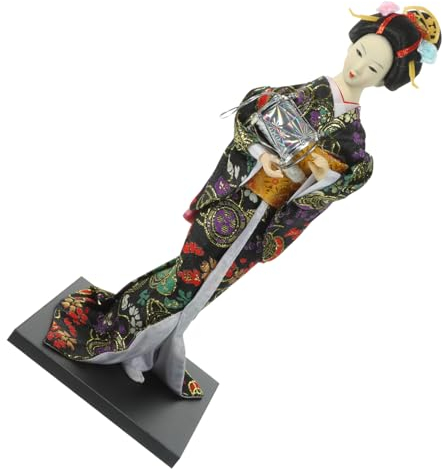 ifundom Japanische Geisha Dekoration Humanoid Puppe Handgefertigte Wohnaccessoires Witziges Für Zuhause Wohnzimmer Schlafzimmer Zufällige Farben Stile