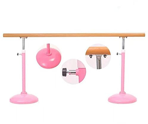 Ballettstange, Hebe-Tanzstangen mit rutschfester Passform, Balance-Tanz oder aktives Training, gut ausbalanciert für Kinder und Erwachsene (Farbe: Rosa, Größe: 1,5 m) (Rosa 2 m)
