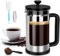 RAINBEAN 2 Cups Cafetiere Coffee Press, French Press Coffee Maker, Small Cafetiere with 3 Level Stainless Steel Filter, Heat Resistant Borosilicate Glass, Coffee Brewer Tea Press,0.35 L / 12 oz