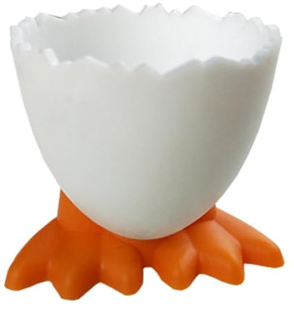 Hueveras de patas de pollo, soporte para huevos de Pascua, hueveras, caldera de huevos de dibujos animados, soporte para tazas de pie de pollito, huevera para regalos creativos de Pascua