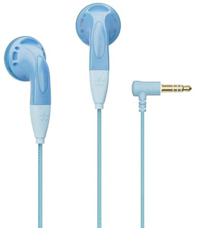 NICEHCK YDSmall Small Size Flathead Audiophile Wired Earbud, HiFi Sound 3.5mm Jack in Ear Headphones no Microphone Wire Earphone for DAP/iPod/Android/PS5 Game Console/PC/Tablet/Laptop/Xbox(Blue)