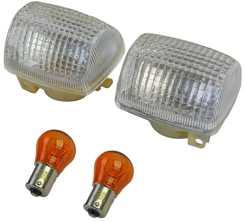Motorrad Blinkerglas Blinker Set Weiß für Honda CBR/VFR/NTV/CB/XBR