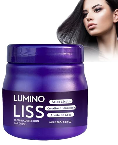 Crema alisadora para el cabello, crema alisadora de pelo, crema alisadora de proteínas, reparación del cabello dañado, crema para alisar el cabello PurpleProteinStraighteningCream